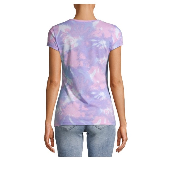 NWT Hybrid Juniors' Karma Tie Dye Graphic Tee - Picture 4 of 4